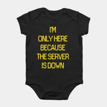 

Baby Onesie Baby Bodysuits kid t shirt Funny novelty The Server Is Down Funny Gaming Geek Gamer Birthday cool
