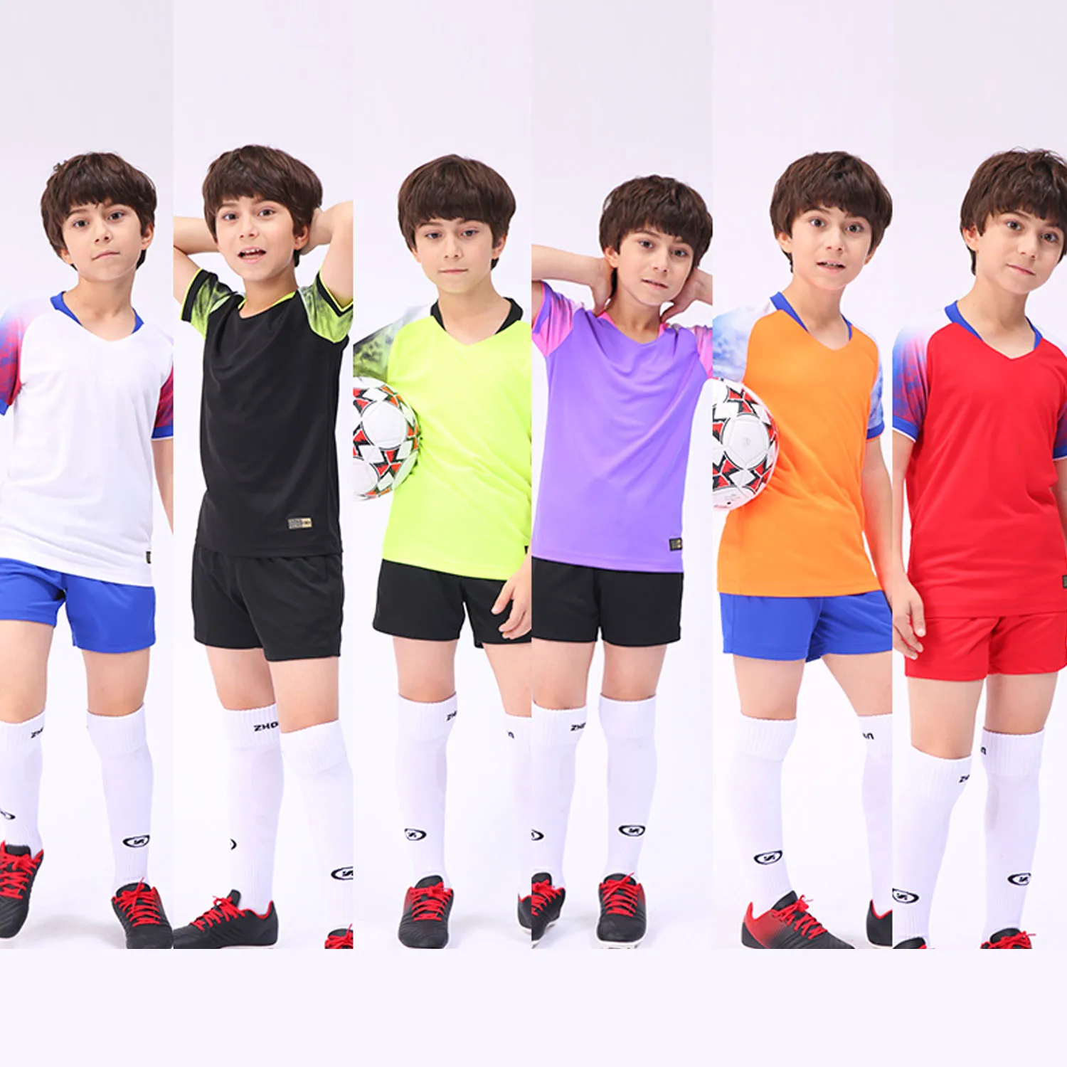 

2019 adult soccer training jersey Uniform Boys football t-shirt kit DIY any design color logo top quality maker ZJ19401