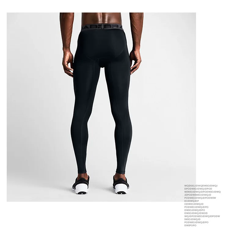 Компрессионные легинсы для бега Для мужчин бег спортивные Леггинсы быстросохнущая для тренажерного зала фитнеса тренировок спортивные штаны