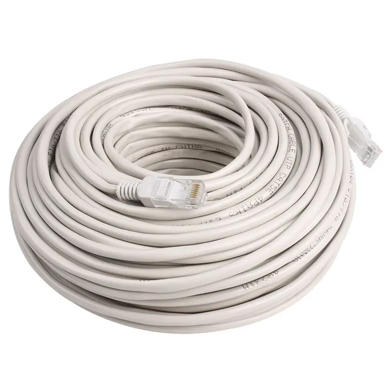 

RJ45 Ethernet Cat5 Network Cable LAN Patch Lead 20m Gray White #8