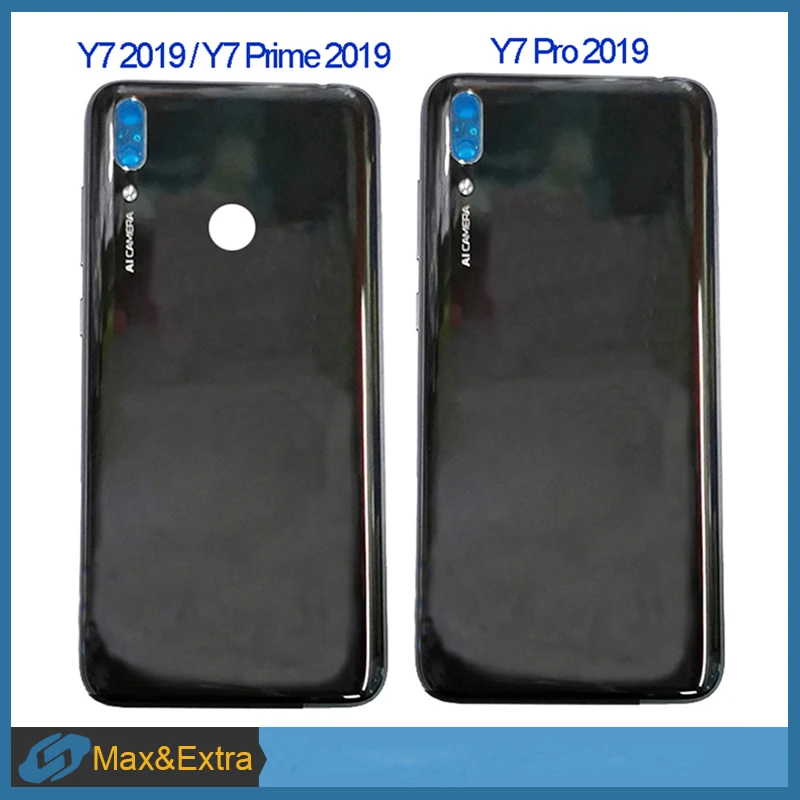 В наличии для Huawei Y7 2019 премьер 2019/Y7 Pro Батарея задняя крышка дверь сзади Корпус