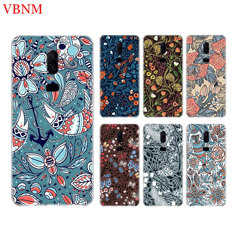 

Deep Color Flowers Funny Phone Back Case For OnePlus 7 Pro 6 6T 5 5T 3 3T 7 Pro 1+7 Gift Patterned Customized Cases Cover Coque