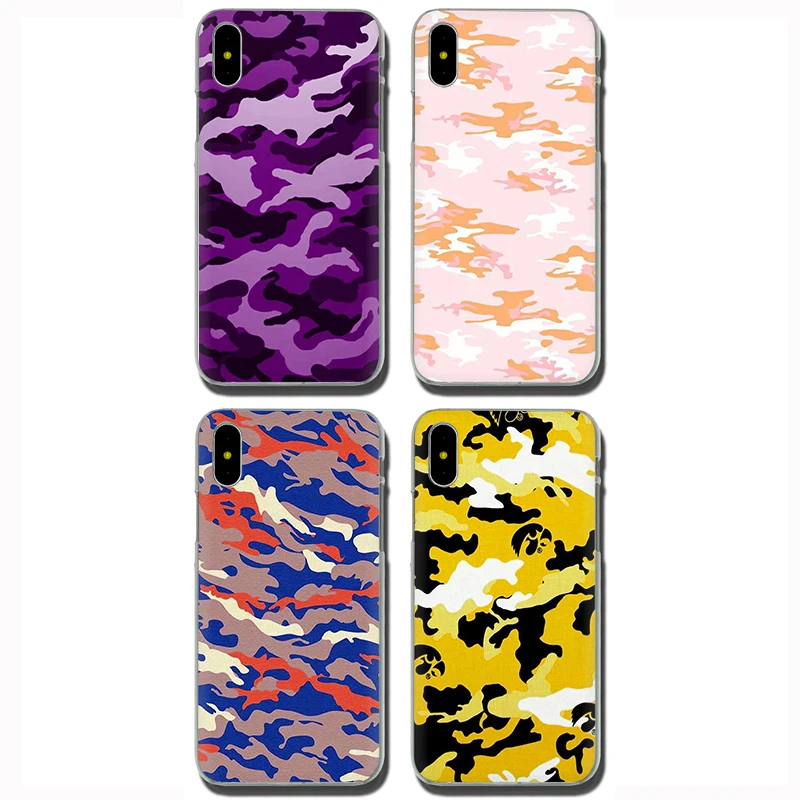 Камуфляжный чехол для iphone 5 5s 5C SE 2020 6 6s 7 8 plus X XR XS 11 Pro Max|Бамперы| |