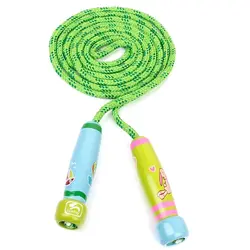 Новая распродажа Jaxtoy детская скакалка детская Регулируемая Скакалка Фитнес Упражнение Скакалка упражнения веревка зеленый