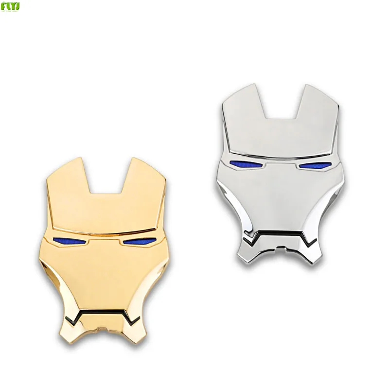 

FLYJ 2018 Car personality 3 d metal iron man logo avengers alliance car post tail the modified body decoration Car Styling