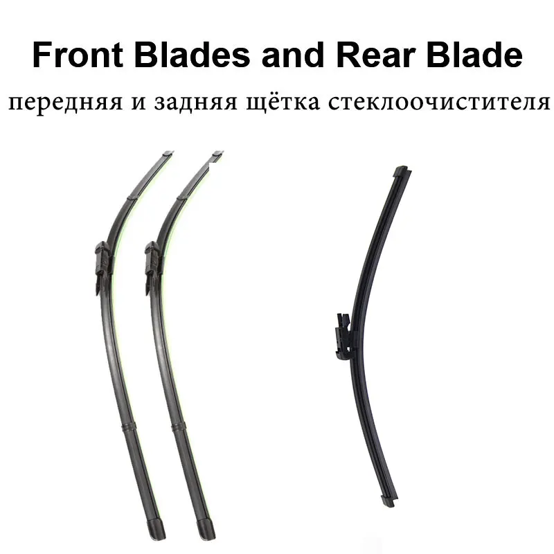 REFRESH Щетки стеклоочистителя для Volkswagen VW Crafter Fit Pinch Tab Arms 2006 2007 2008 2009 2010 2011 2012 2013 - Цвет: Front and Rear