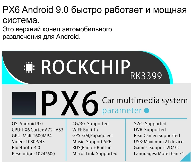 Cheap Dinpei PX6 4+64G Android 9.0 GPS Car Multimedia Player For Hyundai Creta ix25 2014 2015-2017 Navi Radio 4K Video MP5 wifi no dvd 3