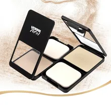 2 Цвета натуральная палитра пудры для лица контроль масла осветляет матовое покрытие красота Макияж прессованная пудра со спонжем