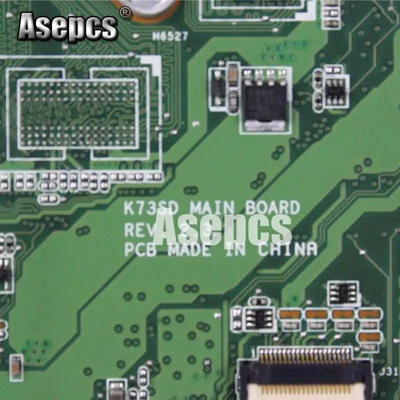 Asepcs K73E/K73SD материнская плата для ноутбука ASUS K73E K73SD K73S K73SV K53SJ P73E Тесты оригинальная материнская плата HM65