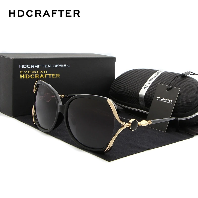 HDCRAFTER Роскошные брендовые поляризационные солнцезащитные очки для женщин