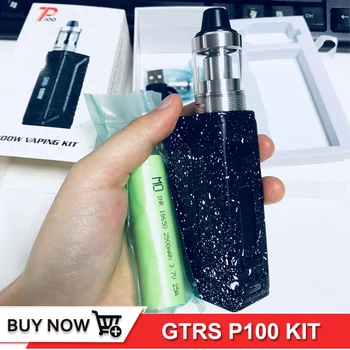 

Original electronic cigarette GTRS P100 Kit 100W Box Mod with one 18650 battery 22mm Atomizer e-cigarettes kits