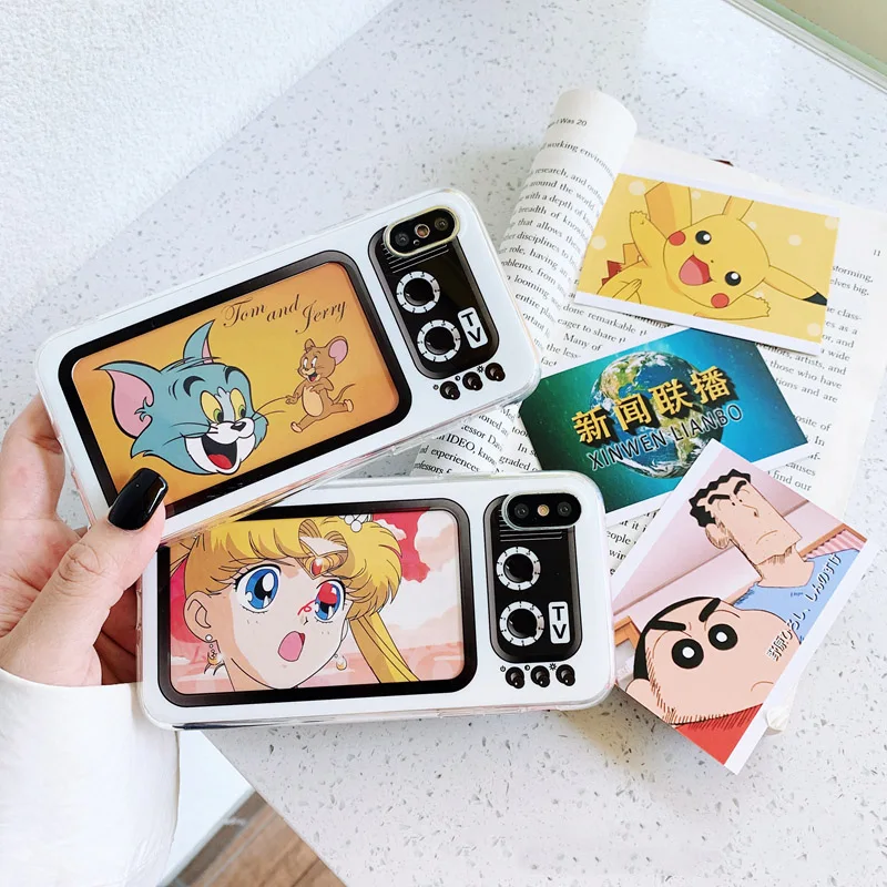 

Funny TV Style Phone Case For iphone X XR XS Max Case For iphone 6 6s 7 8 plus Cover Fashion DIY Cartoon Card Soft Cases Capa