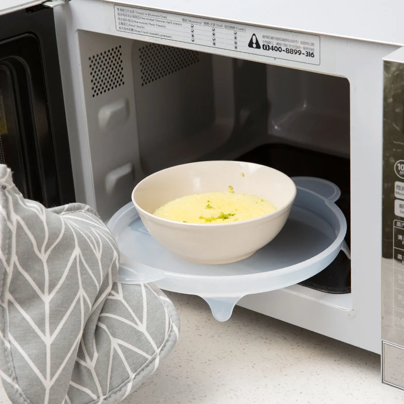 Binaural design microwave oven table insulation pad high temperature