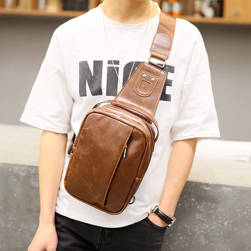 

Tidog Han edition recreation purse tide male chest bag