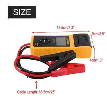 

New 12V Car Battery Tester Digital Automotive Car Battery Load Tester Analyzer Test with Printer Multi-language Analyzer Voltage