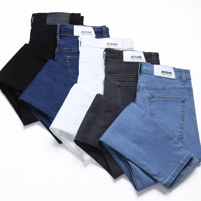 

2019 New Fashion Boutique Stretch Casual Mens Jeans / Skinny Jeans Men pencil Mens Denim Jeans / Male Stretch Trouser Pants