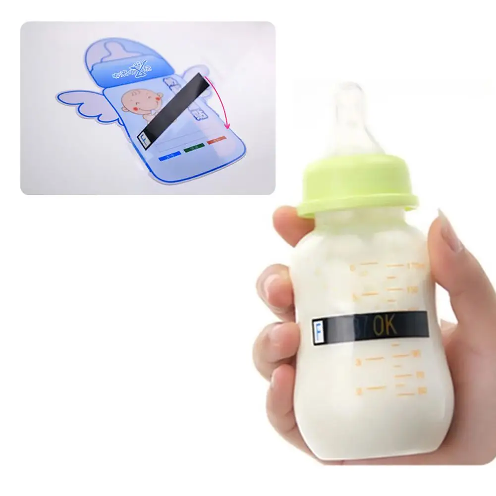Infant Baby Milk Bottle Temperature Test Paper Strip Thermometer Sticker New