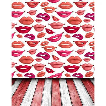 

LIFE MAGIC BOX Photography Backdrops Lips Baby Shower Flower Background Photo S-2190