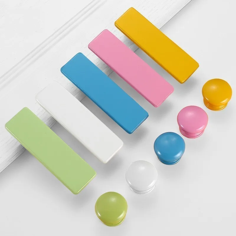 خشبية مقابض باب الأطفال مطبخ مجلس الوزراء المقابض الأثاث خزانة دولاب مقبض الملونة مقابض أدراج تسحب