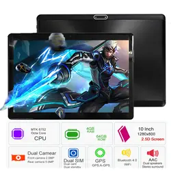 Бесплатная доставка Супер ПК ОС Android 8,0 10 дюймов планшеты шт 3g 4 г LTE Octa Core оперативная память Гб встроенная 64 1280*800 смартфон с ips-дисплеем