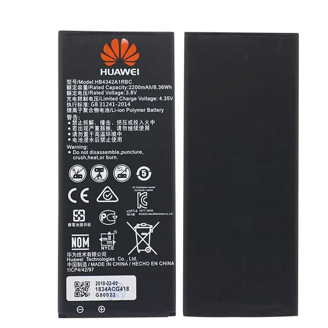 Замена телефон Батарея HB4342A1RBC для Huawei y5ii Y5 II 2 Ascend 5 + Y6 honor 4A SCL-TL00 5A LYO-L21 2200 mAh |