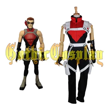 

Halloween costumes for adult men Justice League Red Arrow Roy Harper Cosplay Costumes