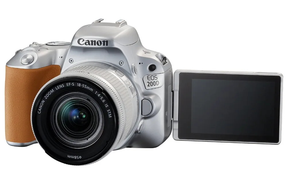 Canon 200D / Rebel SL2 DSLR Camera with 18 55mm Lens (Silverin DSLR