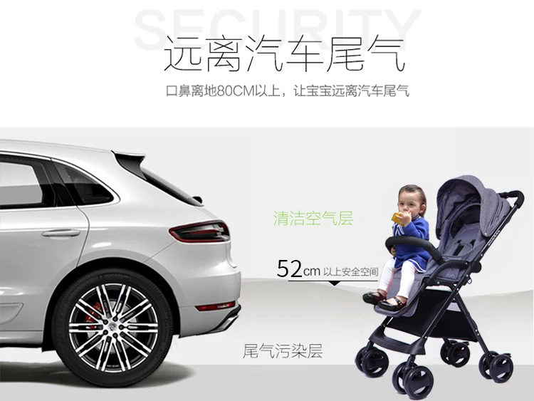 Мини-коляска для малышей, портативный складной светильник для коляски, костюм для детской коляски для лежа и сидения