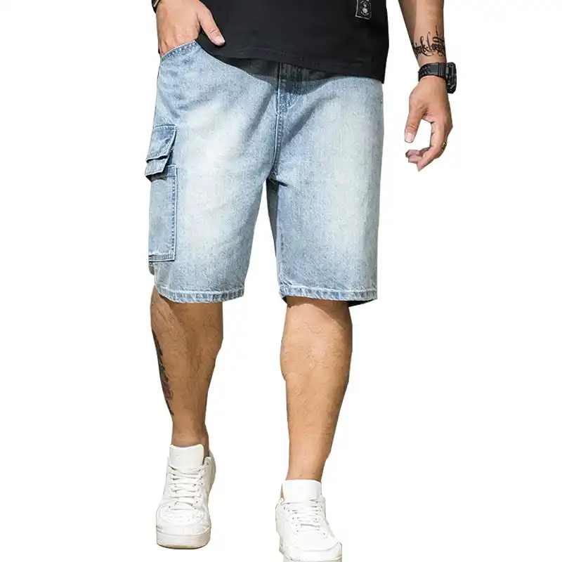 big & tall denim shorts