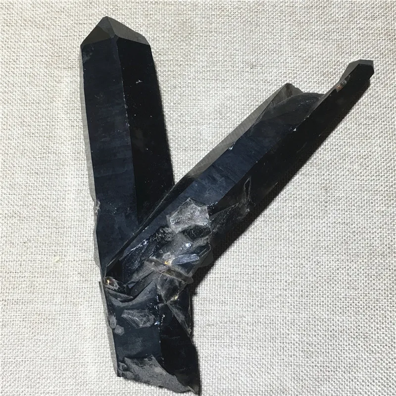 

Natural smoky black QUARTZ Crystal Cluster Specimen Stone and craft reiki healing DecorativE