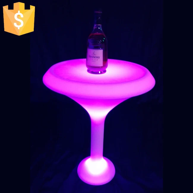 Hotel columna LED Bar Table lumineuse Glow in the dark Party Decorations Lumineux interieur Table Free Shipping 4pcs/Lot