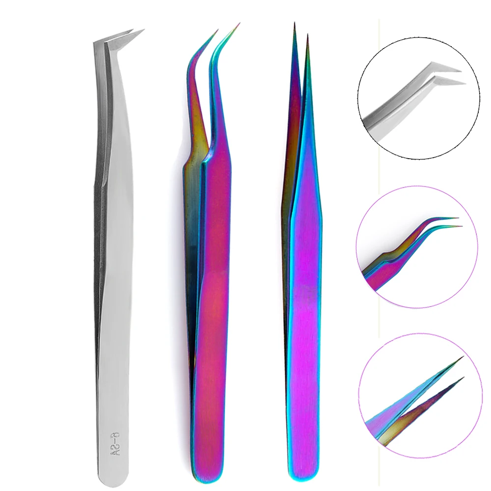 

1Pc HOT Eyebrow Tweezers Stainless Steel Curved Straight Tip Forceps Face Hair Removal Eye Brow Tweezers Tool Beauty Makeup Tool