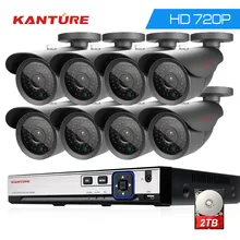Kanture DVR Kit 8CH HDMI 1080P CCTV Системы 720P 1080*720 IP66 в/Открытый водонепроницаемый безопасности Камера P2P мобильного телефона Вид 2 ТБ