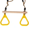 Fun Wood Kids Flying Rings Swing For Child & Adult Pull-Up Pull Up Chinning Muscle Outdoor Indoor Sports Toys 2 in 1 Set Toy 1
