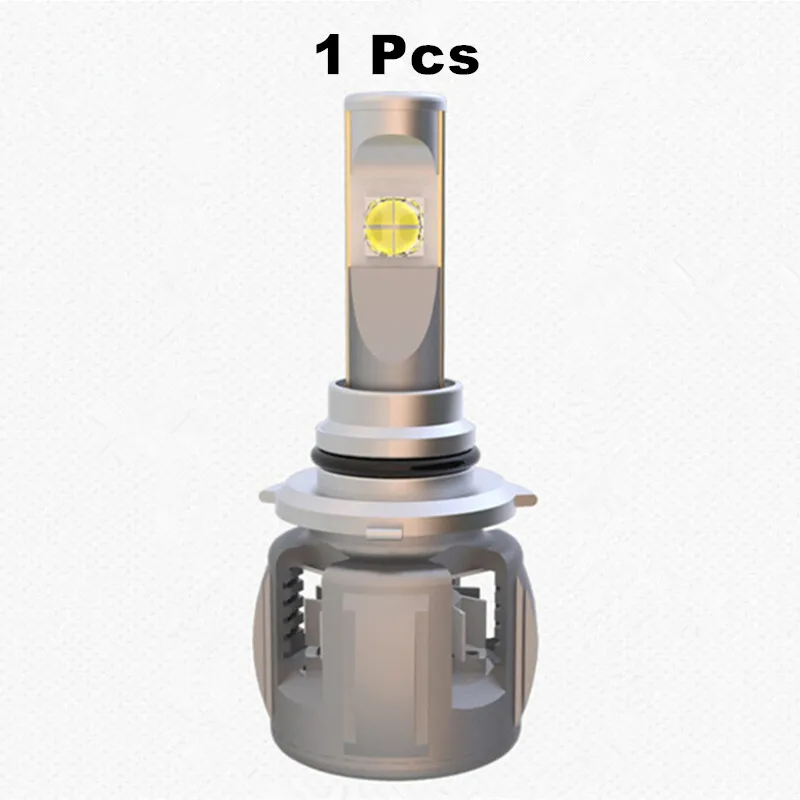 Вдлительную H7 H4 Автомобильный светодиодный фары для H11 светодиодный H1 9005 HB3 9006 HB4 D4S D2S D1S D3S X70 чипы 15600LM и противотуманных фар с возможностью креативного освещения 6000K - Испускаемый цвет: 1 piece