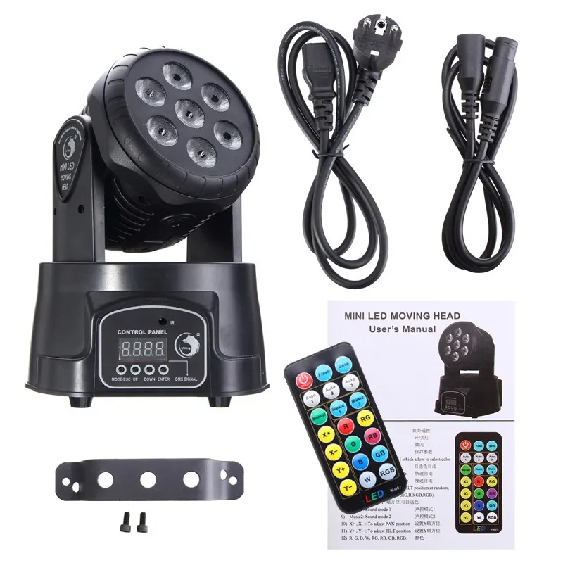 

Smuxi 70W RGBW Stage Lighting Effect LED Moving Head Light DJ Disco Party Light + Remote Control