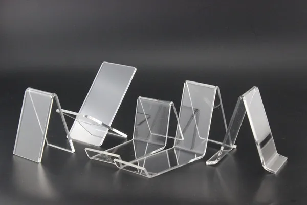 New 4 x V Shape Protection Clear Acrylic Shoes Retail Display Stand Rack Holder