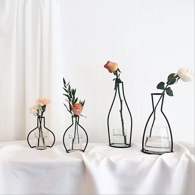 

1pcs Iron Vase Home Decoration Wedding Decoration Christmas Gift Baby Shower Party Decoration (Not Include Cup and Flower)