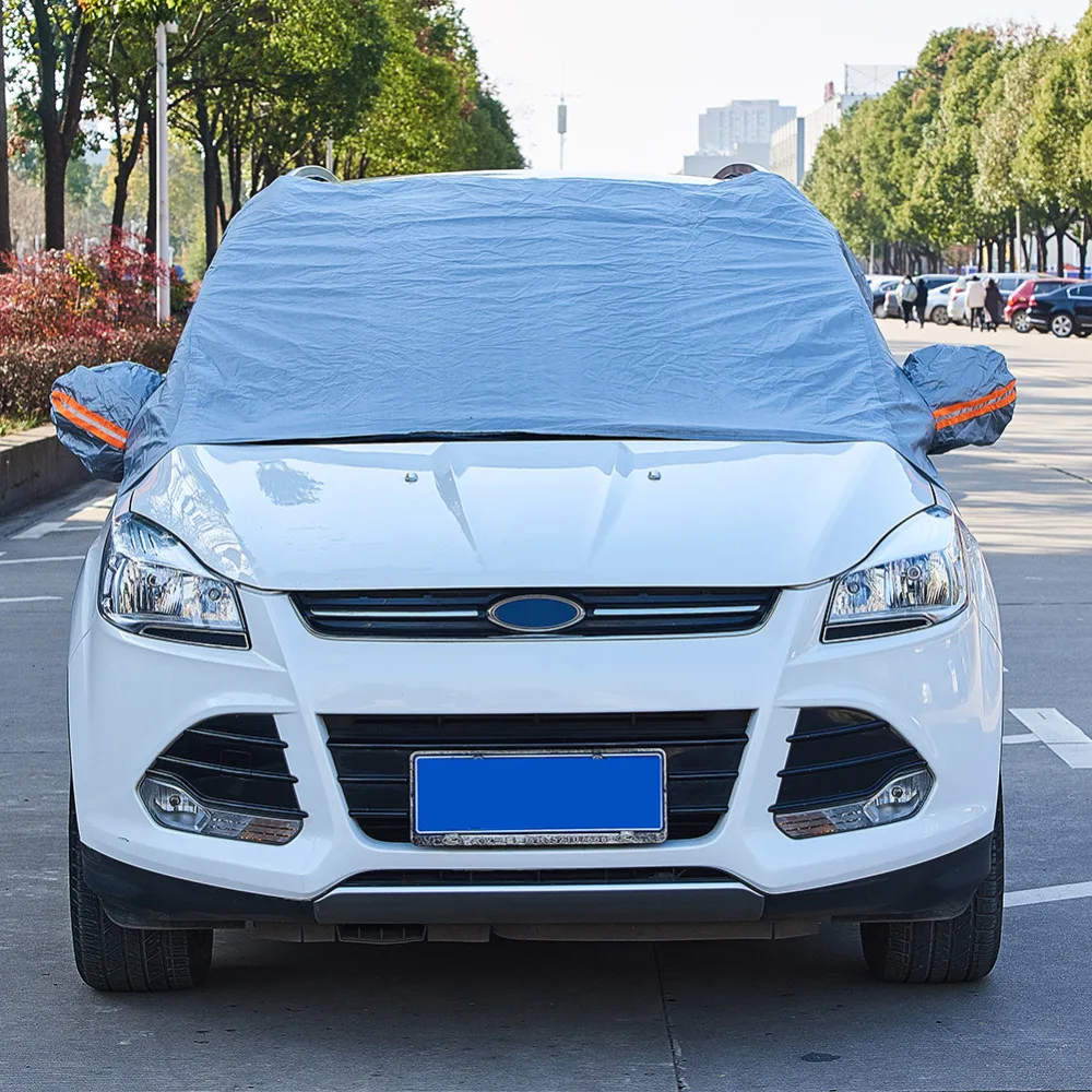 

Shield Car Cover Dust Resistant Half Covers Indoor Outdoor Protection Auto Care Accessories