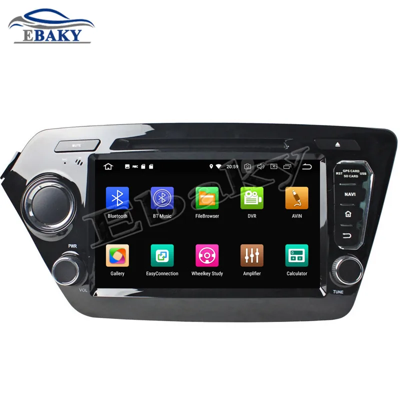 Cheap NaviTopia 8inch 4GB RAM 64GB ROM Octa Core Android 9.0 Car DVD Player For KIA K2/RIO 2011-2012/Bluetooth/GPS 1