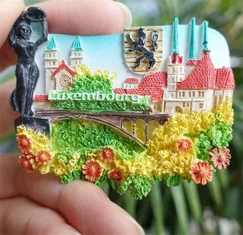 

Luxembourg Fridge Magnets Adolphe Bridge Alzette Valley Tourist Souvenirs Craft Gift