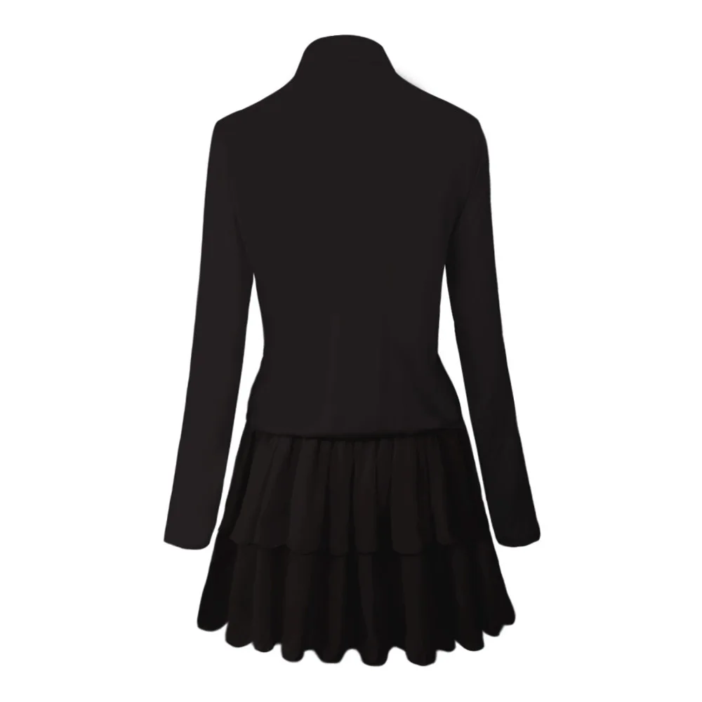 2017 Europe and the United States fashion women's cotton and cotton leaf edge fashion Peng Peng dress special (10)