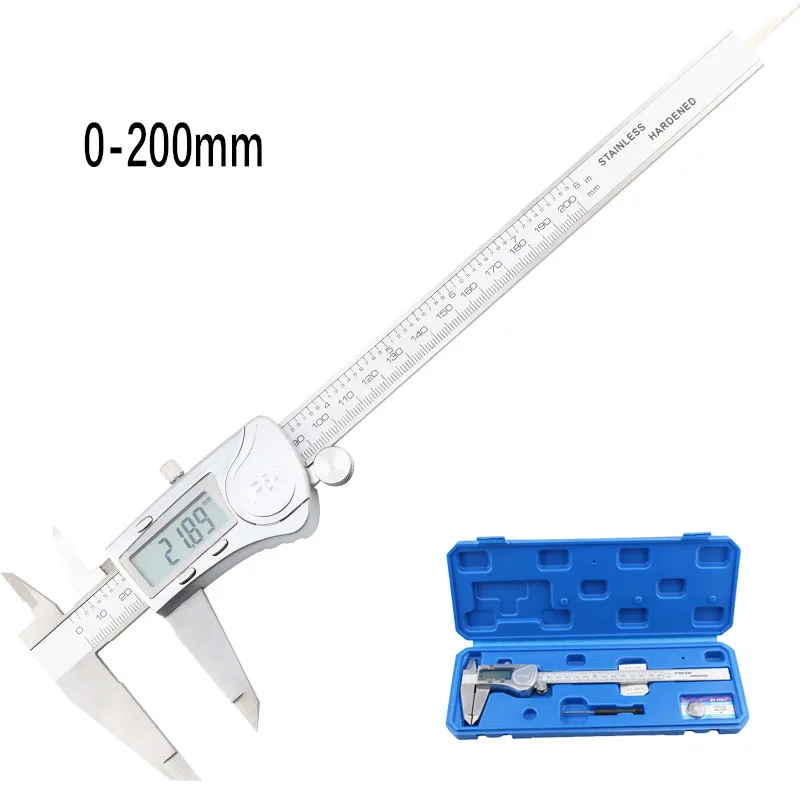 150/200/300 мм электронный цифровой штангенциркуль с нониусом IP54 Водонепроницаемость измерительный инструмент Водонепроницаемый Нержавеющая сталь суппорт - Цвет: 200mm