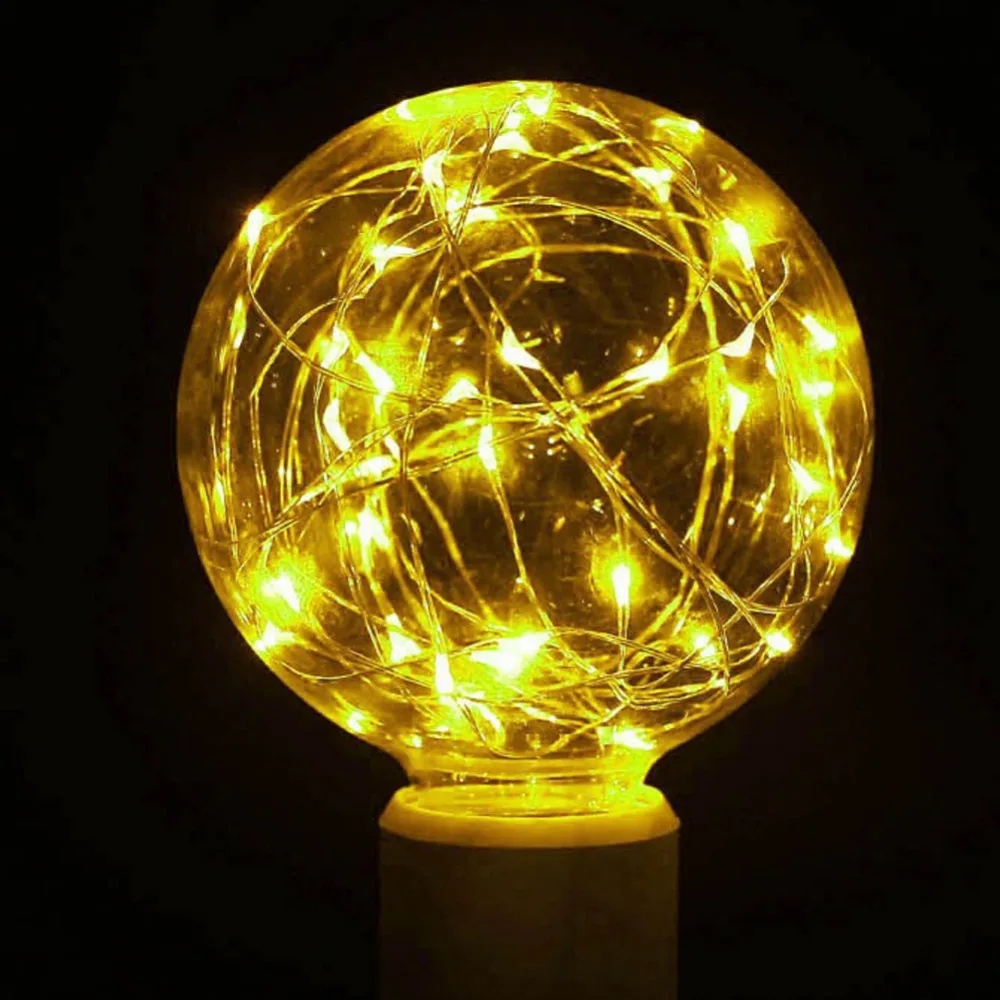 

1Pc Vintage Design Fairy LED Bulb G95 E27 85V-265V RGB String Llight Filament Lamp For Decor Christmas Holiday Wedding Llighting