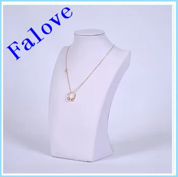 

Free Shipping Fashionable Velvet Necklace Pendant Chain Link Jewelry Bust Neck Display Holder Stand