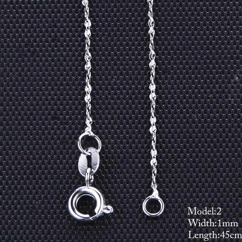 10 Style Sterling Chain Necklace 2 Style Stainless Steel Chain With Lobster Clasps Fine Chain Men Women Accessories 