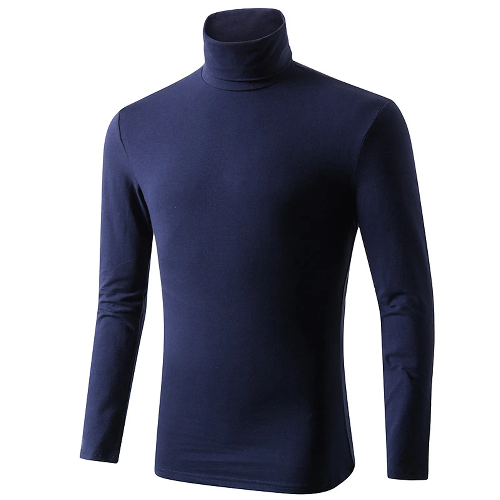 Men Casual T Shirt 10 Color Brand Undershirt For Men's Long Sleeve Slim ...