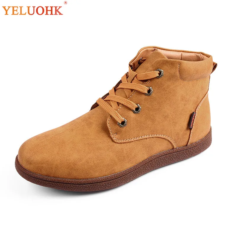 

38-47 Work Shoes Big Size Winter Boots Men Plush Warm Winter Shoes Safety Winter Men Boots