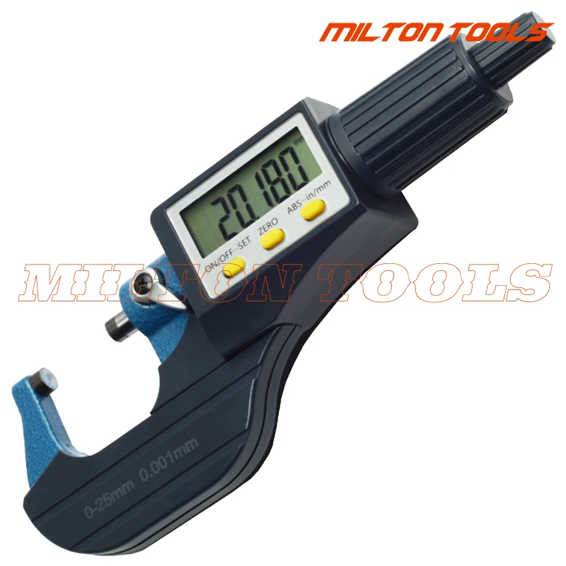 0.001 mm electronic outside micrometer 0 25 mm with Extra Large LCD