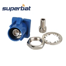Superbat 10 шт. Fakra припой перегородка штекер синий для gps телематики или навигации